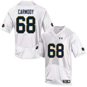 Notre Dame Fighting Irish Men's Michael Carmody #68 White Under Armour Authentic Stitched College NCAA Football Jersey PJO0199WK